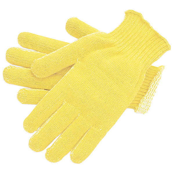 Safety Cut Pro&reg; Cut Resistant Work Gloves - Yellow with PVC Honey Grip on Both Sides - L - Q24